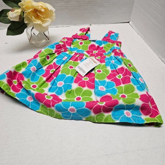 Robe D'été Gymboree Ice Cream Sweetie Pour Fille, Taille 5, Patchwork Multicolore, En Coton Doux, Neuve Avec étiquettes